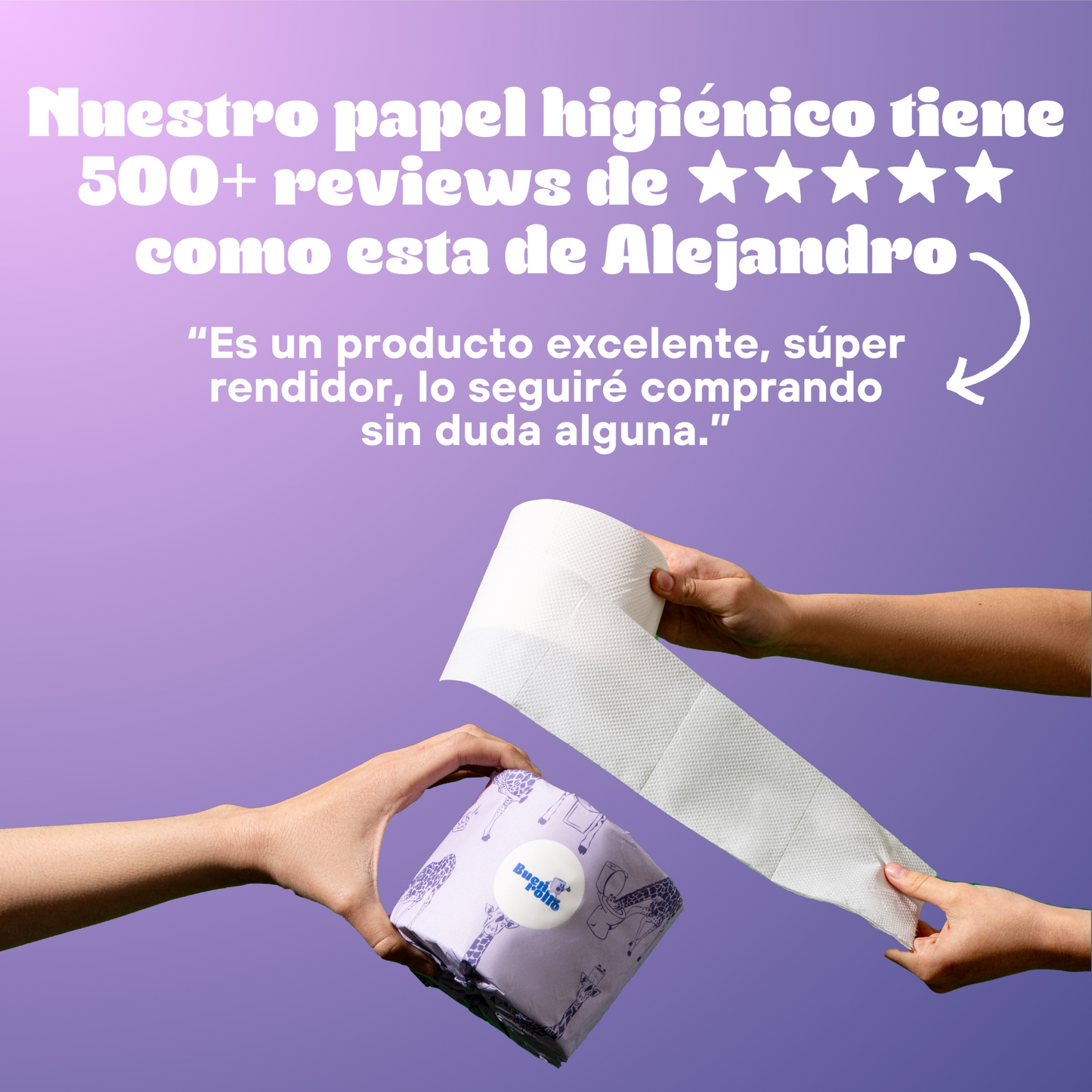 Papel higiénico Premium 100% Bambú