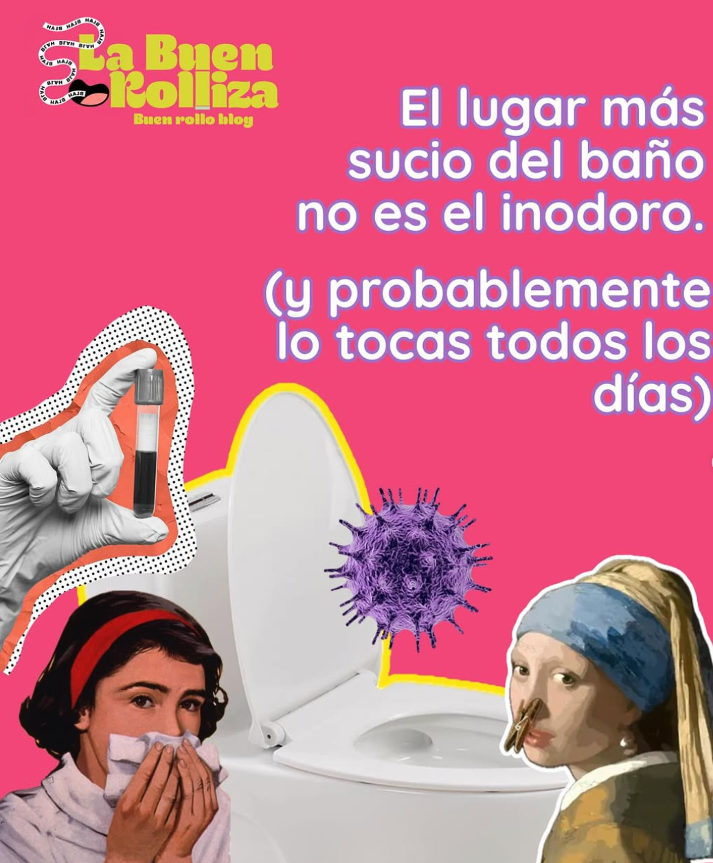 El lugar más sucio del baño no es el inodoro (y probablemente lo tocas todos los días)