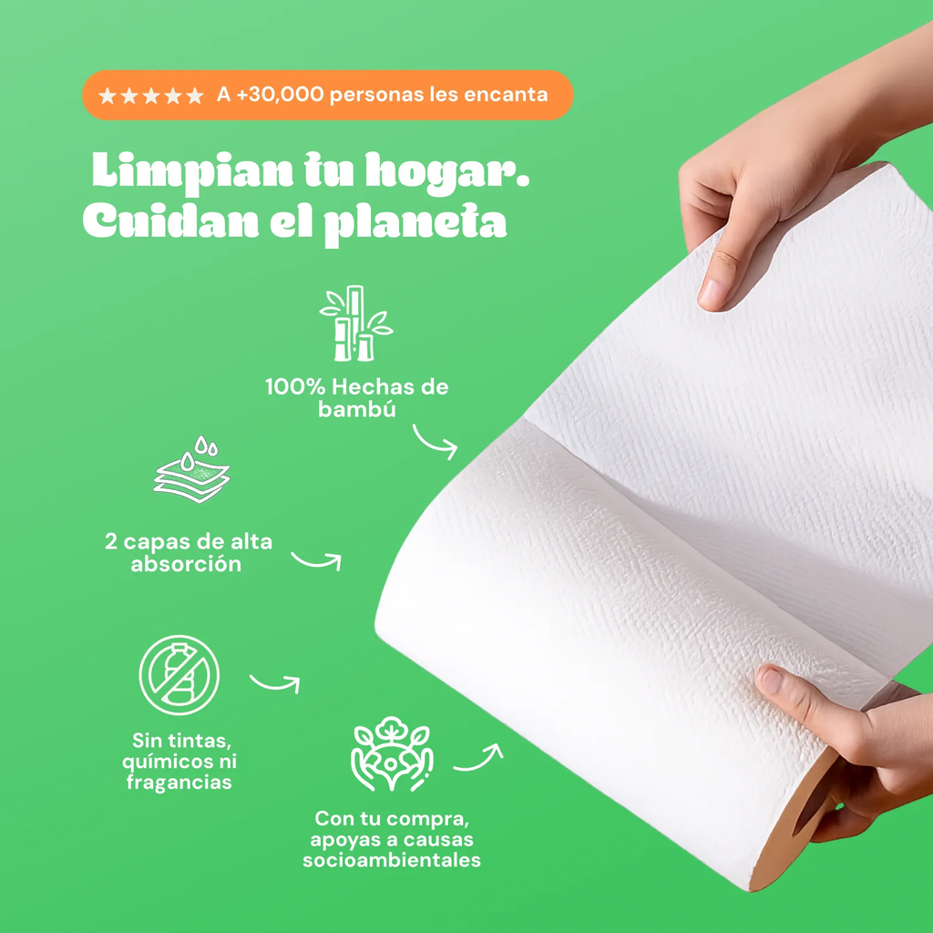 Servitoalla  6 Pack 100% Bambú -