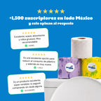 Papel higiénico 100% de bambú  12 rollos-