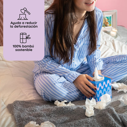 Pañuelos Faciales de Bambú - 12 Pack