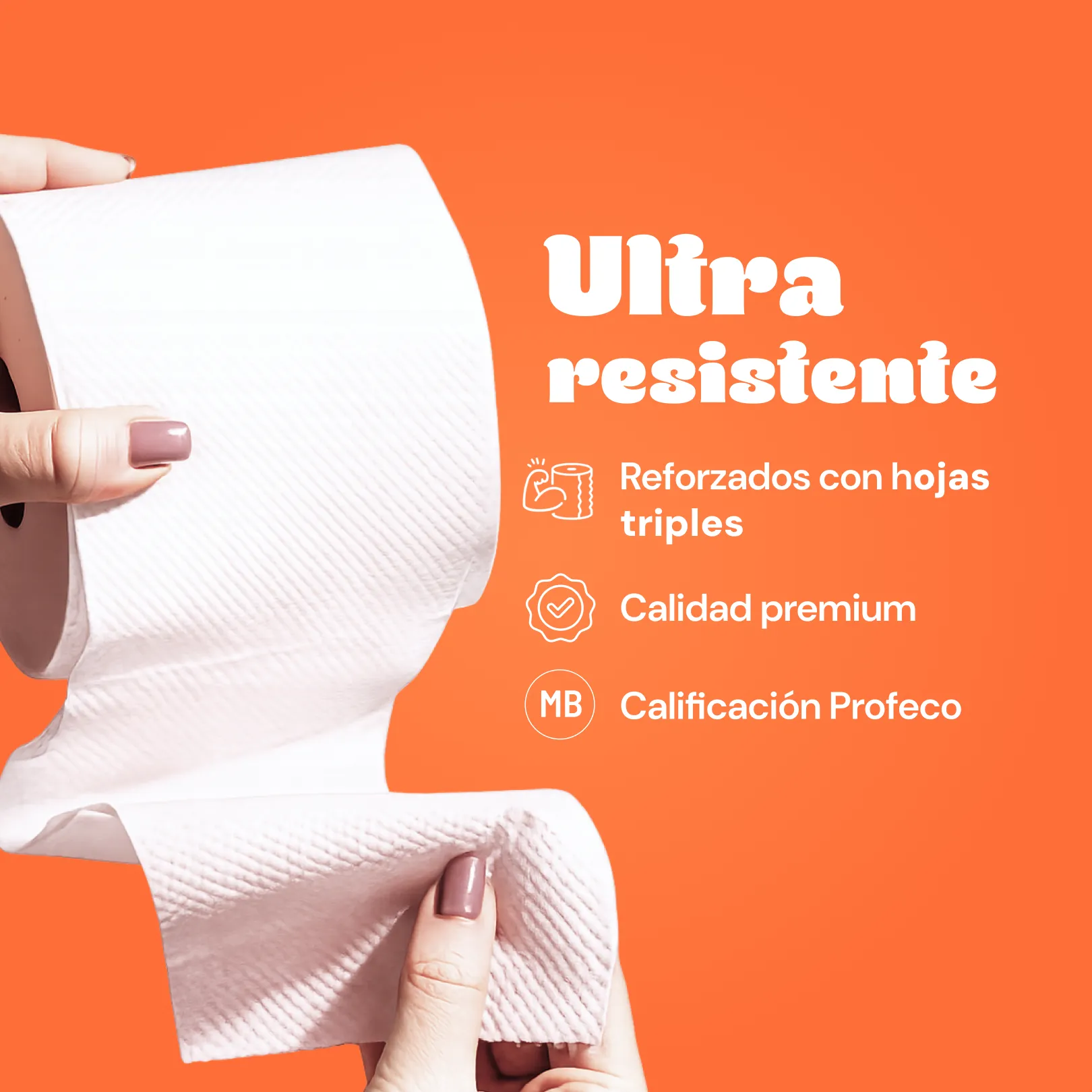 Papel higiénico 100% de bambú  12 rollos-
