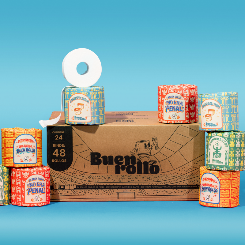 Papel higiénico 100% de bambú  24 rollos-