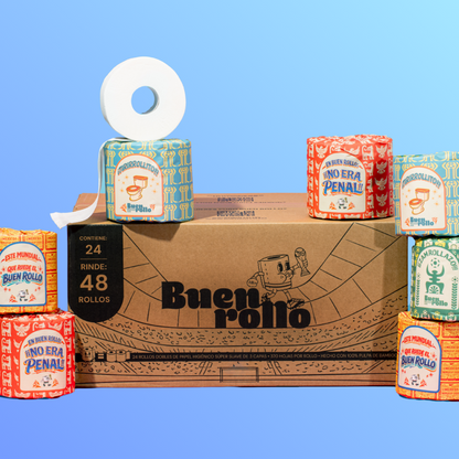 Papel higiénico 100% de bambú  24 rollos-