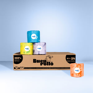 Papel higiénico 100% de bambú  12 rollos-
