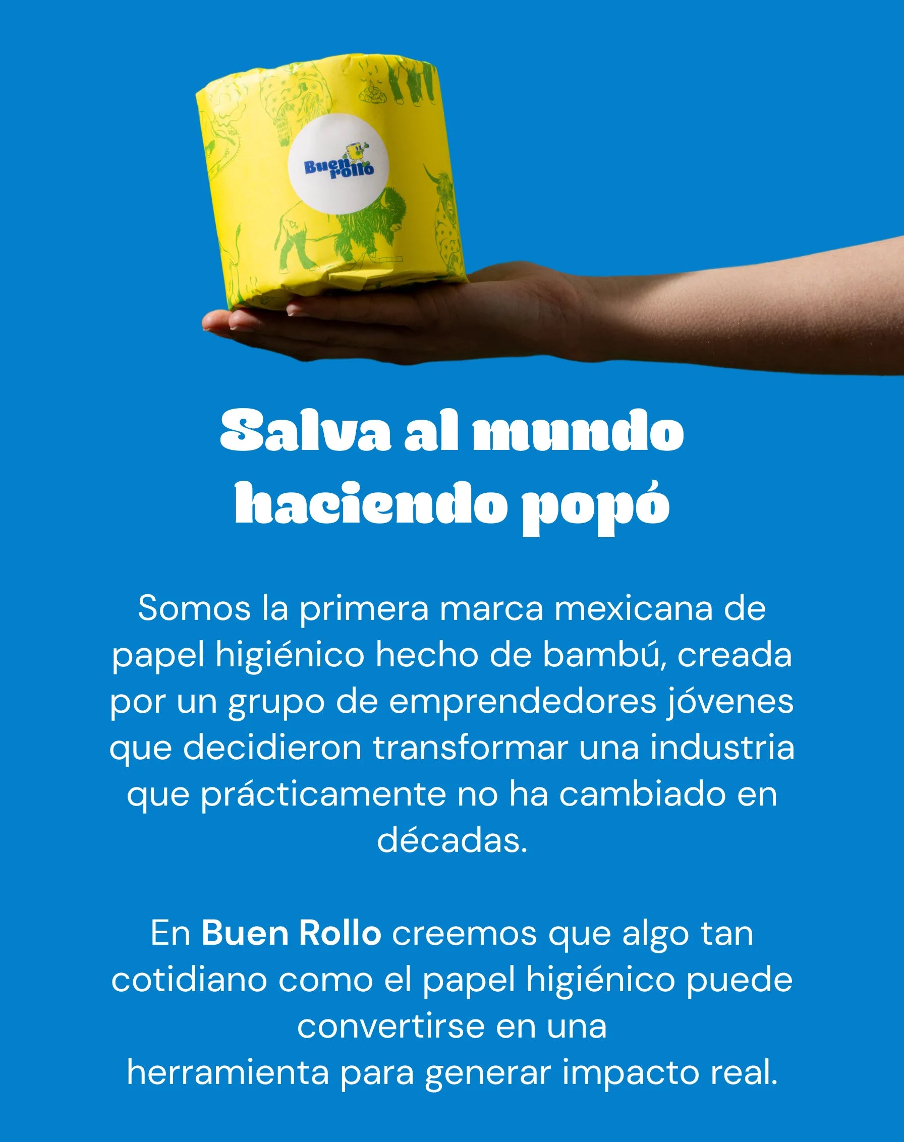 Hero promocional papel bambú