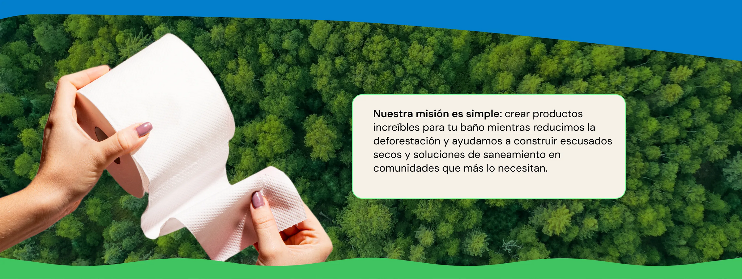 Hero promocional papel bambú