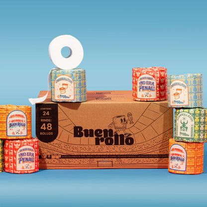 Papel higiénico 100% de bambú  24 rollos-